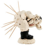 WWII ANTI-HITLER “PORKY” FIGURAL TOOTHPICK HOLDER.