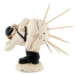 WWII ANTI-HITLER “PORKY” FIGURAL TOOTHPICK HOLDER.