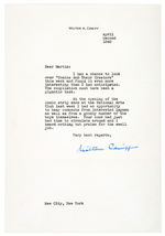 CHIC YOUNG-MILTON CANIFF-ALEX RAYMOND SIGNED LETTER TRIO TO NOTED CARTOONIST HISTORIAN.