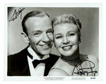 FRED ASTAIRE & GINGER ROGERS SIGNED STILL.