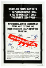 "THE POSEIDON ADVENTURE" CAST-SIGNED MOVIE POSTER.