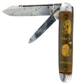 “TAFT/SHERMAN” DOUBLE-SIDED JUGATE TWO-BLADE KNIFE.