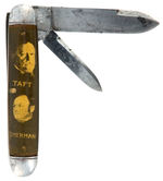 “TAFT/SHERMAN” DOUBLE-SIDED JUGATE TWO-BLADE KNIFE.