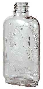 "DISTILLED PROTECTION" RARE 1896 McKINLEY AND HOBART PORTRAITS ON WHISKEY BOTTLE.