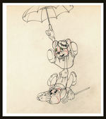 ABNER AND MONTY PENCIL DRAWING FROM THE COUNTRY COUSIN.