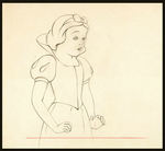 SNOW WHITE PENCIL DRAWING.