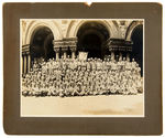 1903 LODGE/FRATERNAL OUTING AS CONVICTS LARGE REAL PHOTO.