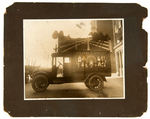 “STEEL RULE CUTTING DIES” EARLY DECORATED DELIVERY TRUCK LARGE REAL PHOTO.