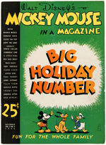 "MICKEY MOUSE MAGAZINE" VOL. 2 NO. 3 DECEMBER 1936 SPECIAL "BIG HOLIDAY" ISSUE.