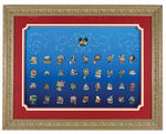 "WALT DISNEY WORLD MAGICAL MILESTONES" 35th ANNIVERSARY LIMITED EDITION GIANT FRAMED PIN SET.