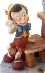 PINOCCHIO IN GEPPETTO'S WORKSHOP EXTRAORDINARY LAURENZ OF ITALY CAPODIMONTE SCULPTURE.