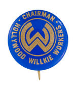 "CHAIRMAN HOLLYWOOD WILLKIE WORKERS."