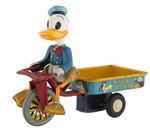 DONALD DUCK LINE MAR FRICTION DELIVERY CART.