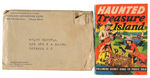 "KOOL-AID ADVENTURE CLUB" PREMIUM FOLDER/"HAUNTED TREASURE ISLAND" BOOK LOT WITH MAILER.