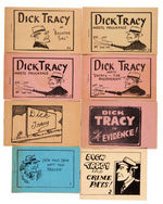 “DICK TRACY/SMILIN’ JACK” 14 PIECE 8-PAGER LOT.