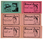 “DICK TRACY/SMILIN’ JACK” 14 PIECE 8-PAGER LOT.