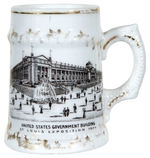 “ST. LOUIS EXPOSITION 1904/UNITED STATES GOVERNMENT BUILDING” MUG.