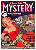 "THRILLING MYSTERY" PULP PAIR WITH BONDAGE/TORTURE COVERS.