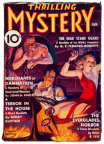 "THRILLING MYSTERY" PULP PAIR WITH BONDAGE/TORTURE COVERS.