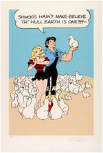 AL CAPP LI’L ABNER AND DAISY MAE LOT OF SIX HAND SIGNED AND NUMBERED LITHOGRAPHS.