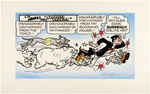 AL CAPP “FEARLESS FOSDICK” LOT OF FOUR LITHOGRAPHS- THREE ARE HAND SIGNED AND NUMBERED.