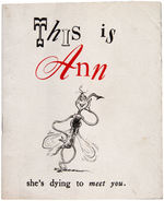 DR. SEUSS ILLUSTRATED WORLD WAR II ANTI-MALARIA BOOKLET.