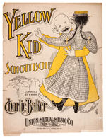 "THE YELLOW KID" FIVE PIECE SHEET MUSIC LOT.