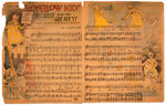 "THE YELLOW KID" FIVE PIECE SHEET MUSIC LOT.