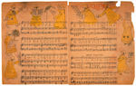 "THE YELLOW KID" FIVE PIECE SHEET MUSIC LOT.