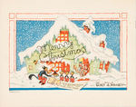 DISNEY STUDIO CHRISTMAS CARD INCREDIBLE EXTENSIVE COLLECTION IN HIGH GRADE.