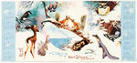 DISNEY STUDIO CHRISTMAS CARD INCREDIBLE EXTENSIVE COLLECTION IN HIGH GRADE.