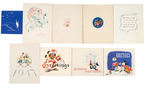 DISNEY STUDIO CHRISTMAS CARD INCREDIBLE EXTENSIVE COLLECTION IN HIGH GRADE.