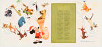 DISNEY STUDIO CHRISTMAS CARD INCREDIBLE EXTENSIVE COLLECTION IN HIGH GRADE.