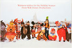 DISNEY STUDIO CHRISTMAS CARD INCREDIBLE EXTENSIVE COLLECTION IN HIGH GRADE.