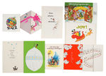 DISNEY STUDIO CHRISTMAS CARD INCREDIBLE EXTENSIVE COLLECTION IN HIGH GRADE.