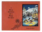 RARE WALT DISNEY STUDIO CHRISTMAS CARD FROM 1931 PRINTED FOR USE BY WALT'S CONFIDENTIAL SECRETARY.