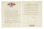 WALT DISNEY'S CONFIDENTIAL SECRETARY PERSONAL CORRESPONDENCE AND WEDDING INVITATION.