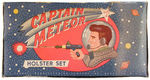 "CAPTAIN METEOR HOLSTER SET WITH COSMIC RAY GUN."