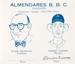 ALMENDARES SCORPIONS EARLY 1950s AUTOGRAPH BOOKLET.