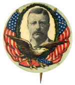 "ROOSEVELT" CHOICE COLOR PORTRAIT BUTTON BY BALTIMORE BADGE.