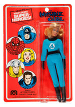 "INVISIBLE GIRL" MEGO ACTION FIGURE MINT ON RARE AMERICAN ISSUE CARD.