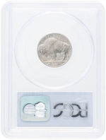 5C BUFFALO NICKEL LOT OF FIVE PCGS GRADED.