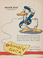 "DONALD DUCK" LINEN-LIKE BOOK.