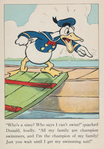 "DONALD DUCK" LINEN-LIKE BOOK.