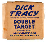 “DICK TRACY DOUBLE TARGET” WITH GUN AND BOX BY MARX.