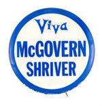 "VIVA McGOVERN SHRIVER" BUTTON.