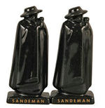 "SANDEMAN" LIQUEUR SALT & PEPPER SET.