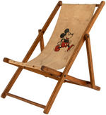 MICKEY MOUSE FOLDING BEACH CHAIR & CAMP STOOL.