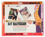 "BAT MASTERSON" JIGSAW PUZZLES ORIGINAL ART LOT.