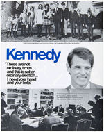 ROBERT KENNEDY AND HIS TIMES 1985 CBS-TV MINI-SERIES: 5 BUTTONS, POSTER & RELATED.